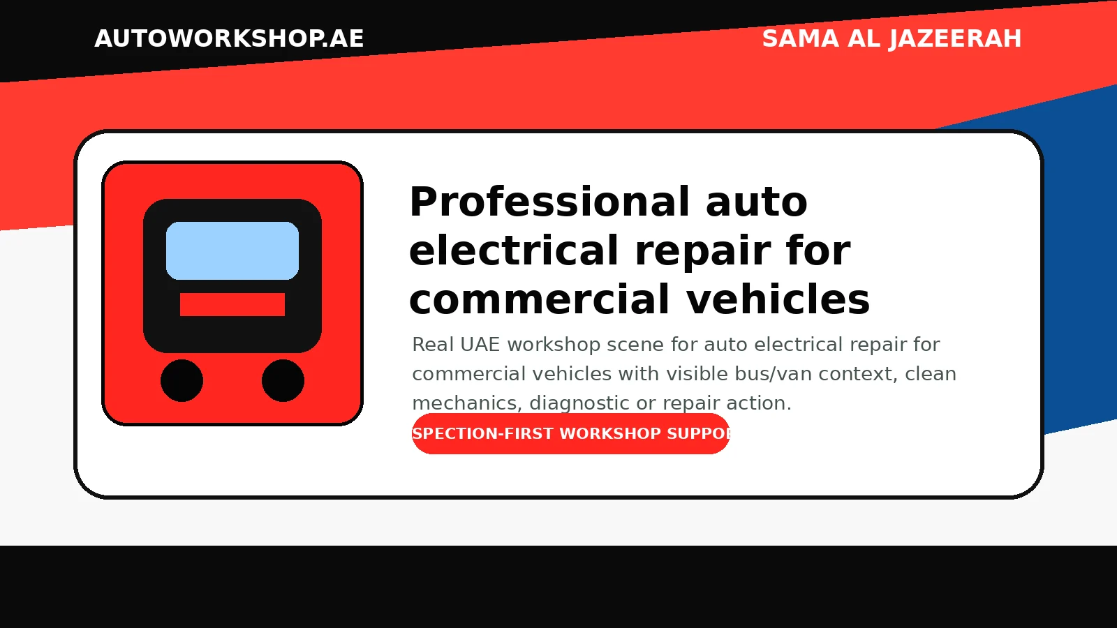 Auto electrical diagnostics for bus and van repair